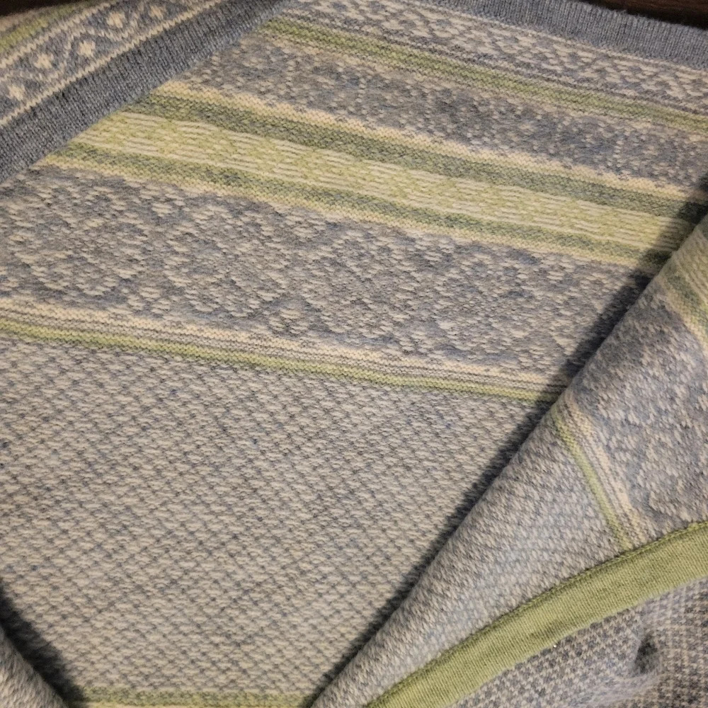 Telluride Clothing Company 100% Wool Nordic Fair Isle Cardigan Sweater Size S - Picture 4 of 5